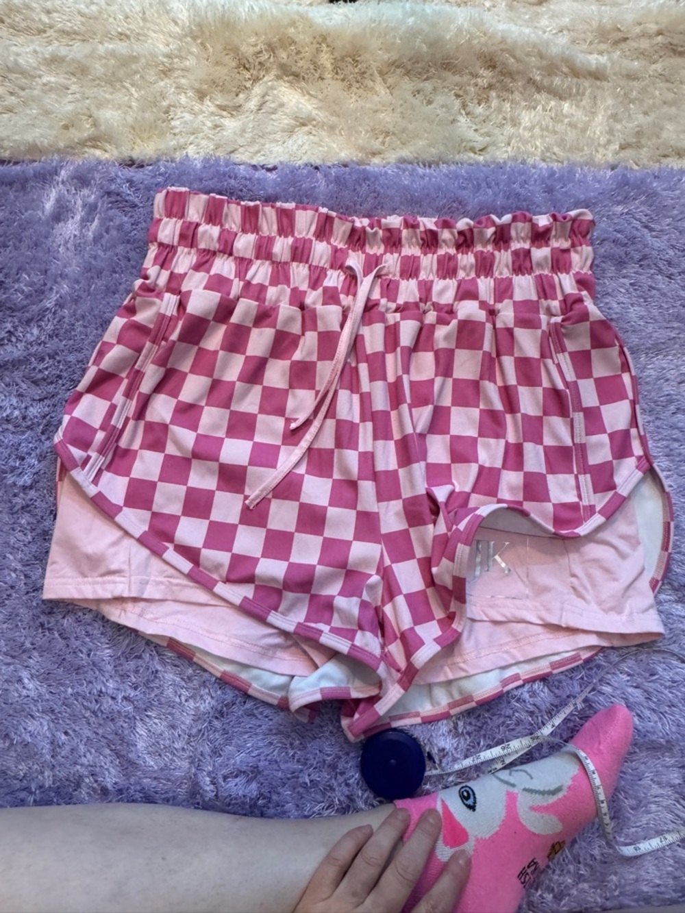 JadyK - Miracle Shorts - Pink Checkered - Pink - 2x (18-20)